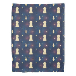 Knife Star Keyhole Pattern Duvet Cover