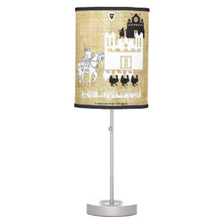Knight and castle table lamp