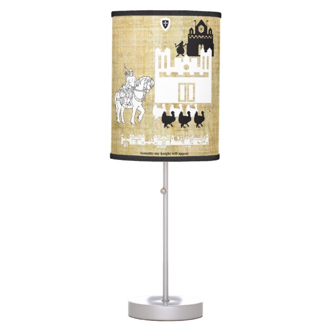Knight and castle table lamp (Front)