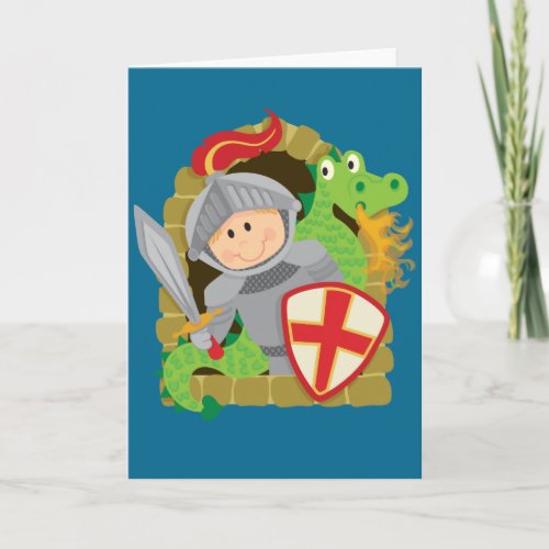 Knight and Dragon Card