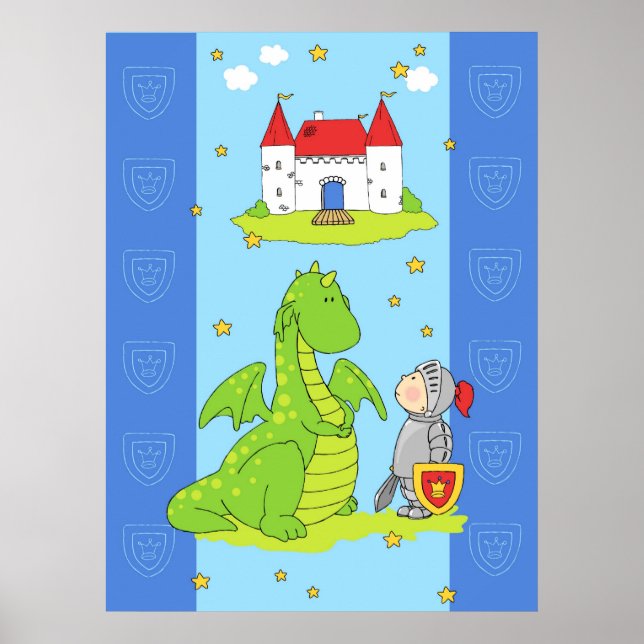 Knight and Dragon Poster (Front)