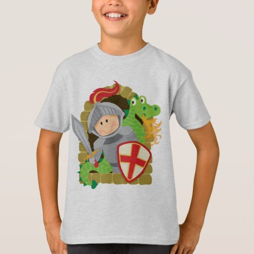 Knight and Dragon T_Shirt