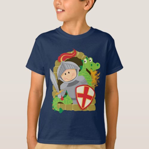 Knight and Dragon T_Shirt
