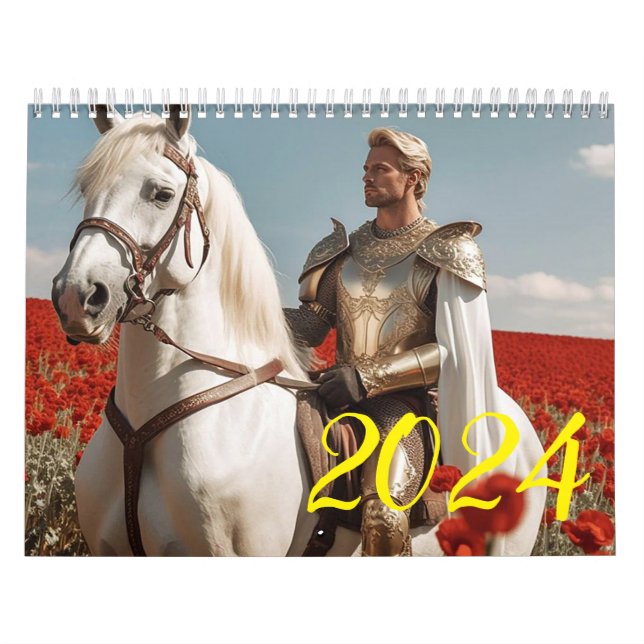 Knight and horse. 2024  calendar (Cover)