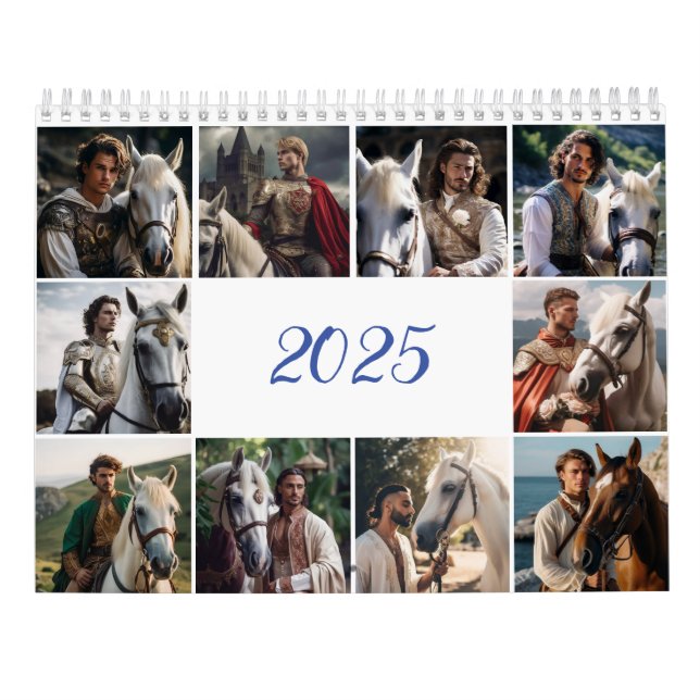 Knight and horse. 2025  calendar (Back)