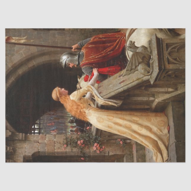 Knight and Lady Tissue Paper (Front)