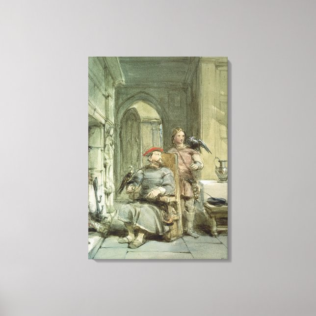 Knight and Page Canvas Print (Front)