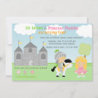 Knight and Princess Twins Joint Party Invitation