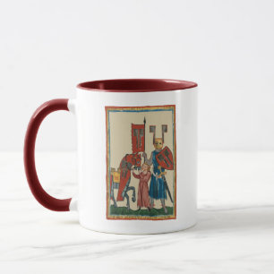 Knight and Squire, 14th Century Medieval Art Mug