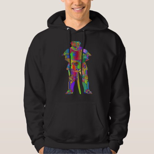 Knight Armor Medieval Knight Colorful Hoodie