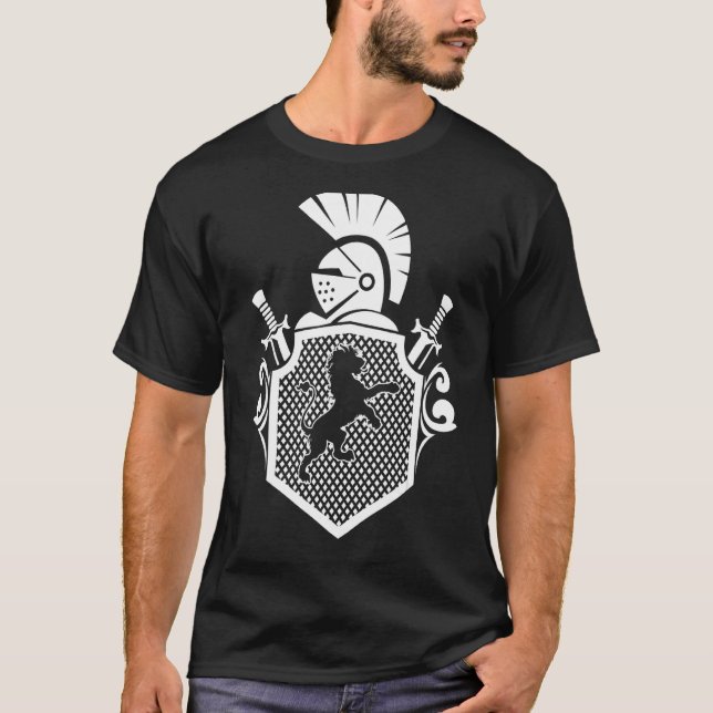 Knight Armor  Renaissance  Medieval knight Breastp T-Shirt (Front)