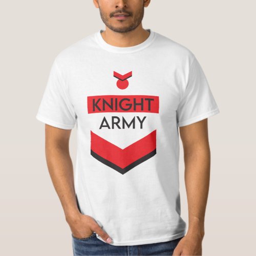 Knight Army Army Badge inspired bold and modern T_Shirt
