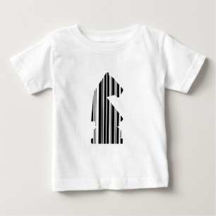 KNIGHT BAR CODE Chess Piece Pattern Design Baby T-Shirt