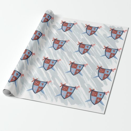 Knight Birthday party wrapping paper