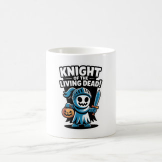 Knight Boo – Spooky Cute Halloween Ghost Sword Coffee Mug