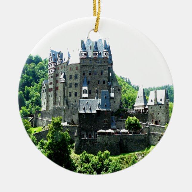 Knight Castle Eltz wierschem god peace joy Ceramic Ornament (Front)