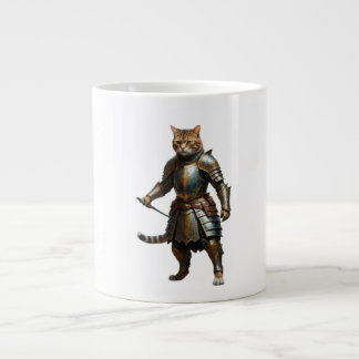 Knight cat giant coffee mug