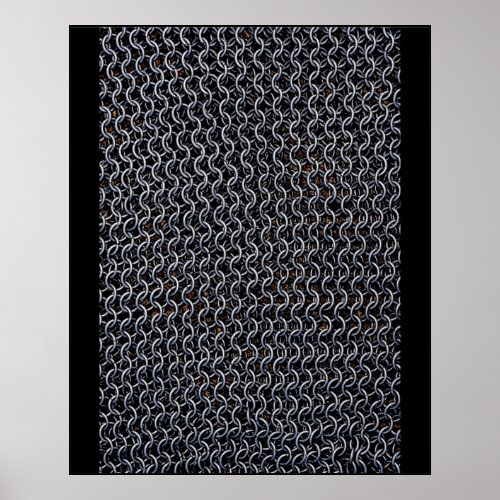 Knight Chainmail  armor Graphic Poster