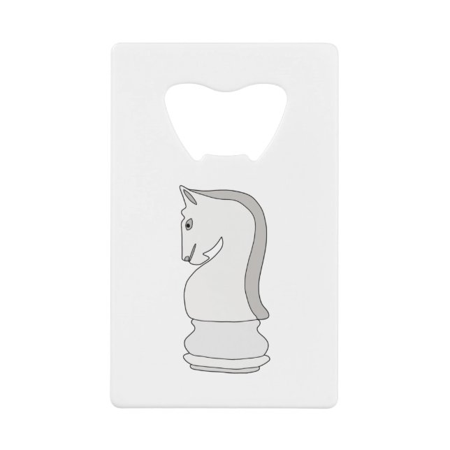 Knight Chess Credit Card Bottle Opener (Front)
