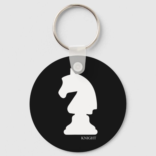 Knight Chess Piece Group Costume Chess Club Chess  Keychain (Front)