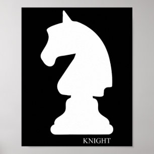Knight Chess Piece Group Costume Chess Club Chess Poster