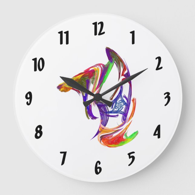 Knight Chess Piece Large Clock (Front)