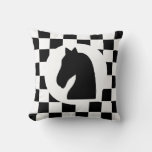Knight Chess Piece - Pillow - Chess Themed Gift at Zazzle