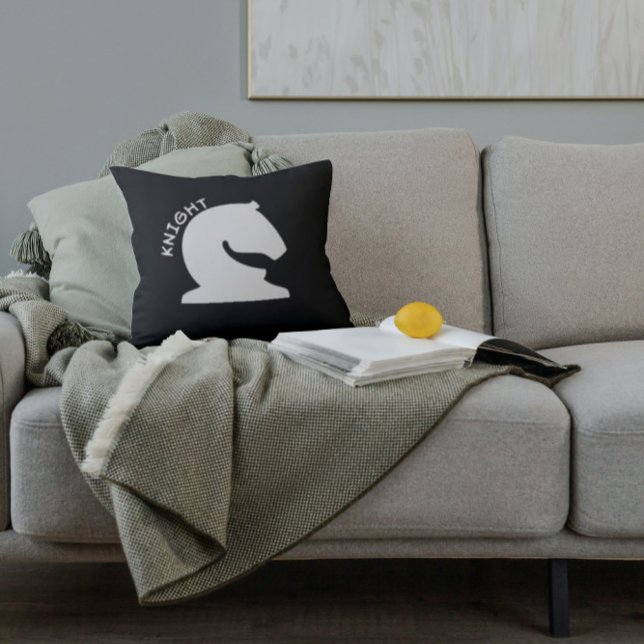 Knight Chess Piece Throw Pillow (Creator Uploaded)