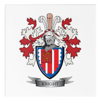 Knight Coat of Arms Acrylic Print