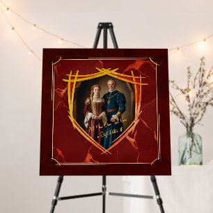Knight Coat of Arms Medieval Old Fashioned Foam Board