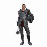 Knight Cutout<br><div class="desc">2x3 knight figure for display or gaming. Armed with mace and waiting for battle!</div>