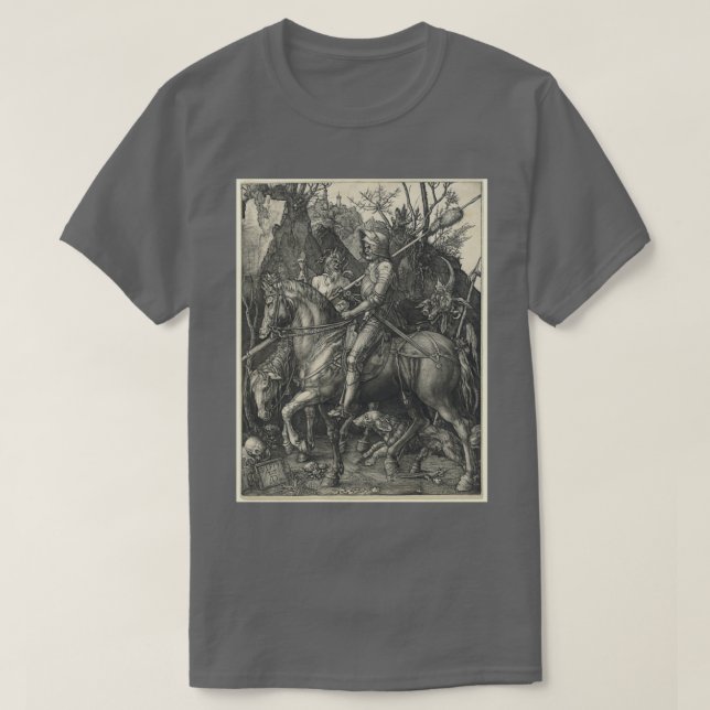 Knight Death and Devil 1513 by Albrecht Drer T-Shirt (Design Front)