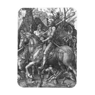 Knight, Death and the Devil, 1513 (engraving) Magnet