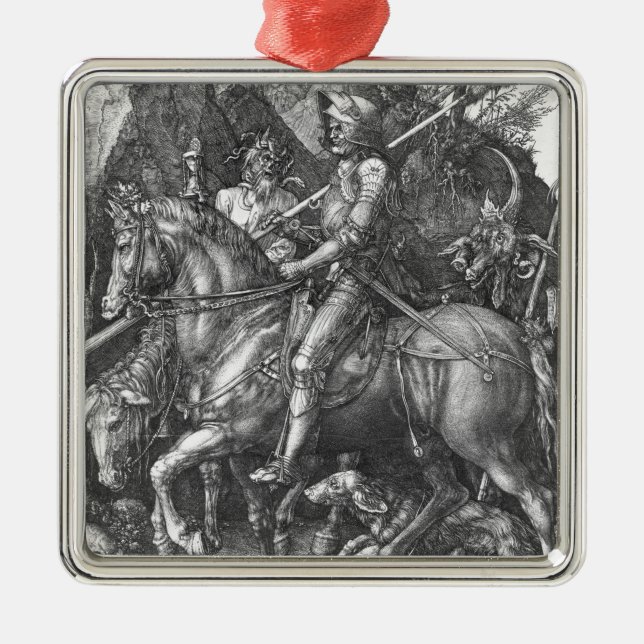 Knight, Death and the Devil, 1513 (engraving) Metal Ornament (Front)