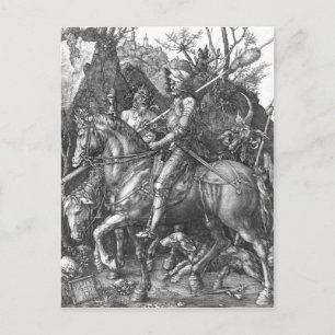 Knight, Death and the Devil, 1513 (engraving) Postcard