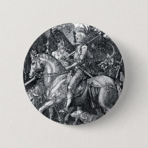 Knight, Death and the Devil - Albrecht Dürer Button