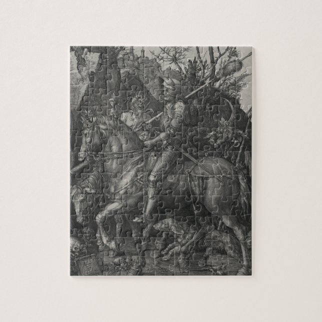 Knight, Death and the Devil by Albrecht Durer Jigsaw Puzzle (Vertical)