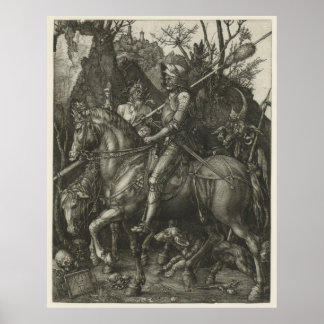 KNIGHT, DEATH AND THE DEVIL by ALBRECHT DÜRER Poster