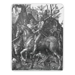 Knight Death Devil Albrecht Durer engraving art p Door Sign