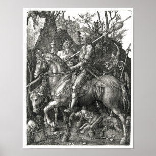 Knight, Death & the Devil - Albrecht Dürer c. 1513 Poster