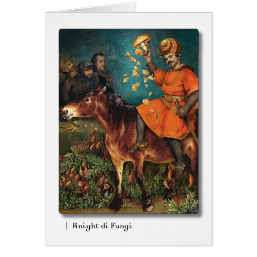 Knight di Fungi Tarot Cards (Front)