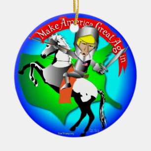 Knight Donald Trump Ceramic Ornament