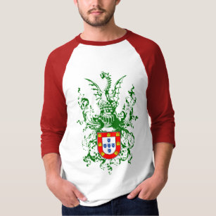 Knight, dragon and Portuguese coat of arms T-Shirt