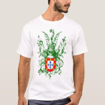 Knight, Dragon And Portuguese Coat Of Arms T-shirt at Zazzle