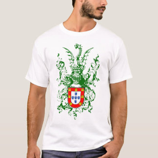 Knight, dragon and Portuguese coat of arms T-Shirt