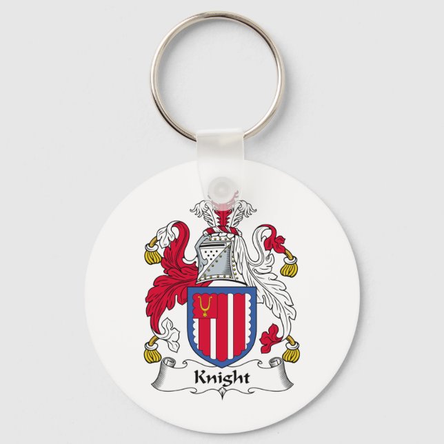 Knight Family Crest Keychain (Front)