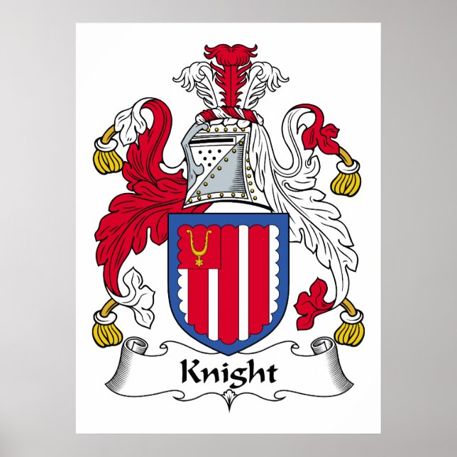 Knight Family Crest Poster (Front)