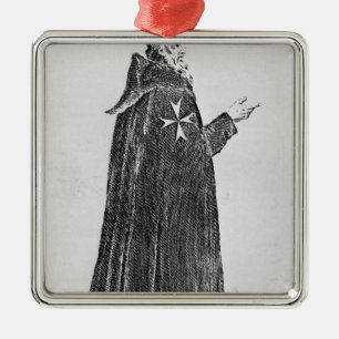 Knight Hospitaller in the original habit Metal Ornament