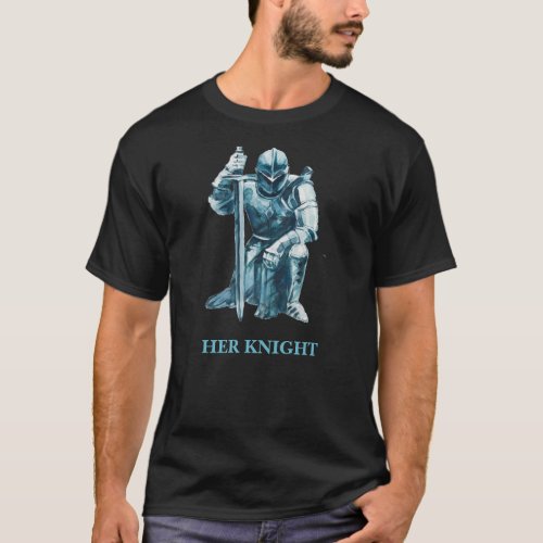  Knight in Shining Armor and Sword T_Shirt