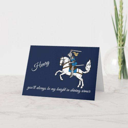 Knight in Shining Armor Anniversary Card